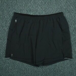Smartwool Shorts Mens Extra Large‎ Black Sport Lined Zip Pocket Training XL 5"